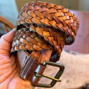 Vintage Royal Robbins Braided Leather Belt - Medium